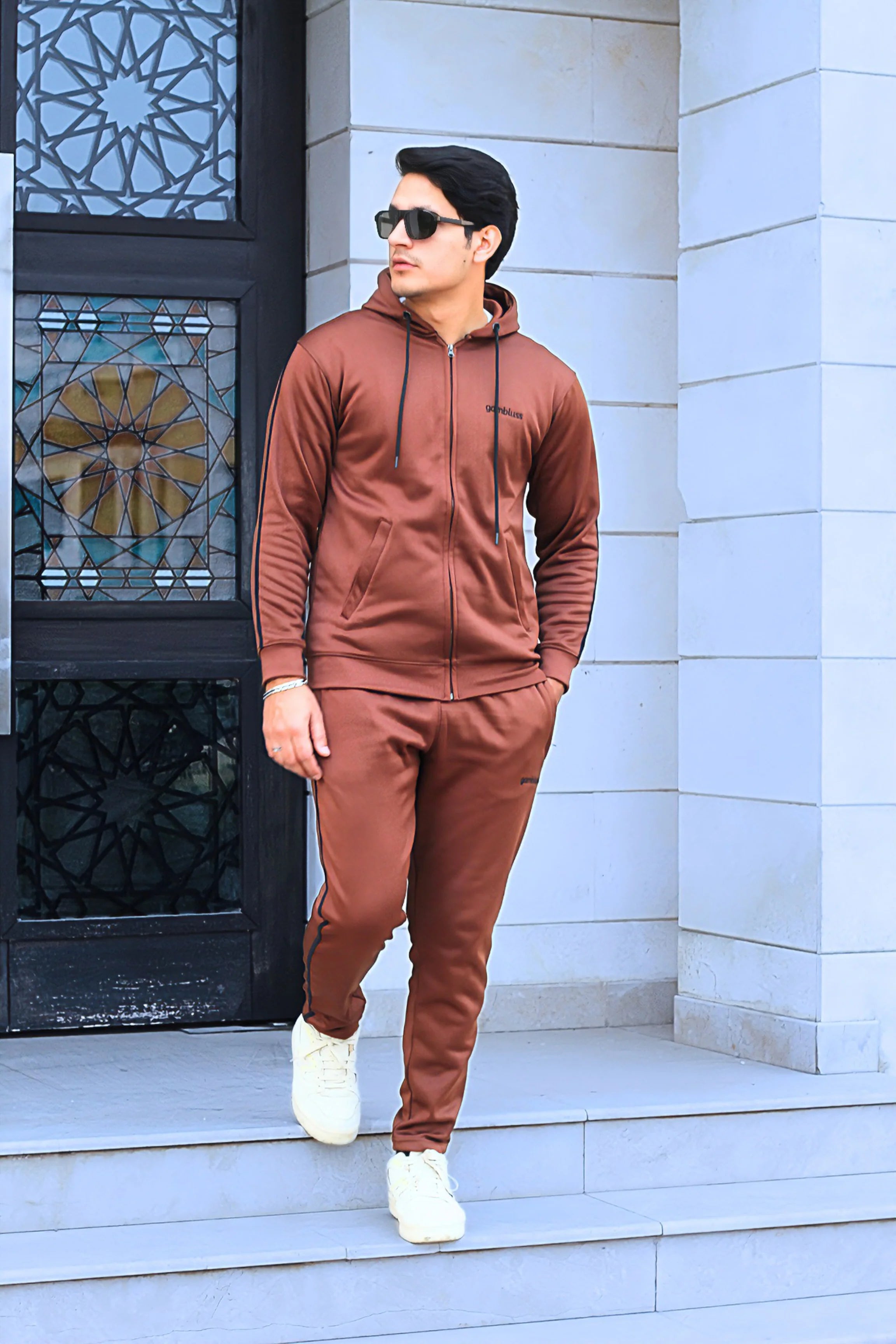 Aura Brown Premium Tracksuit For Men - Flairthread Flairthread 