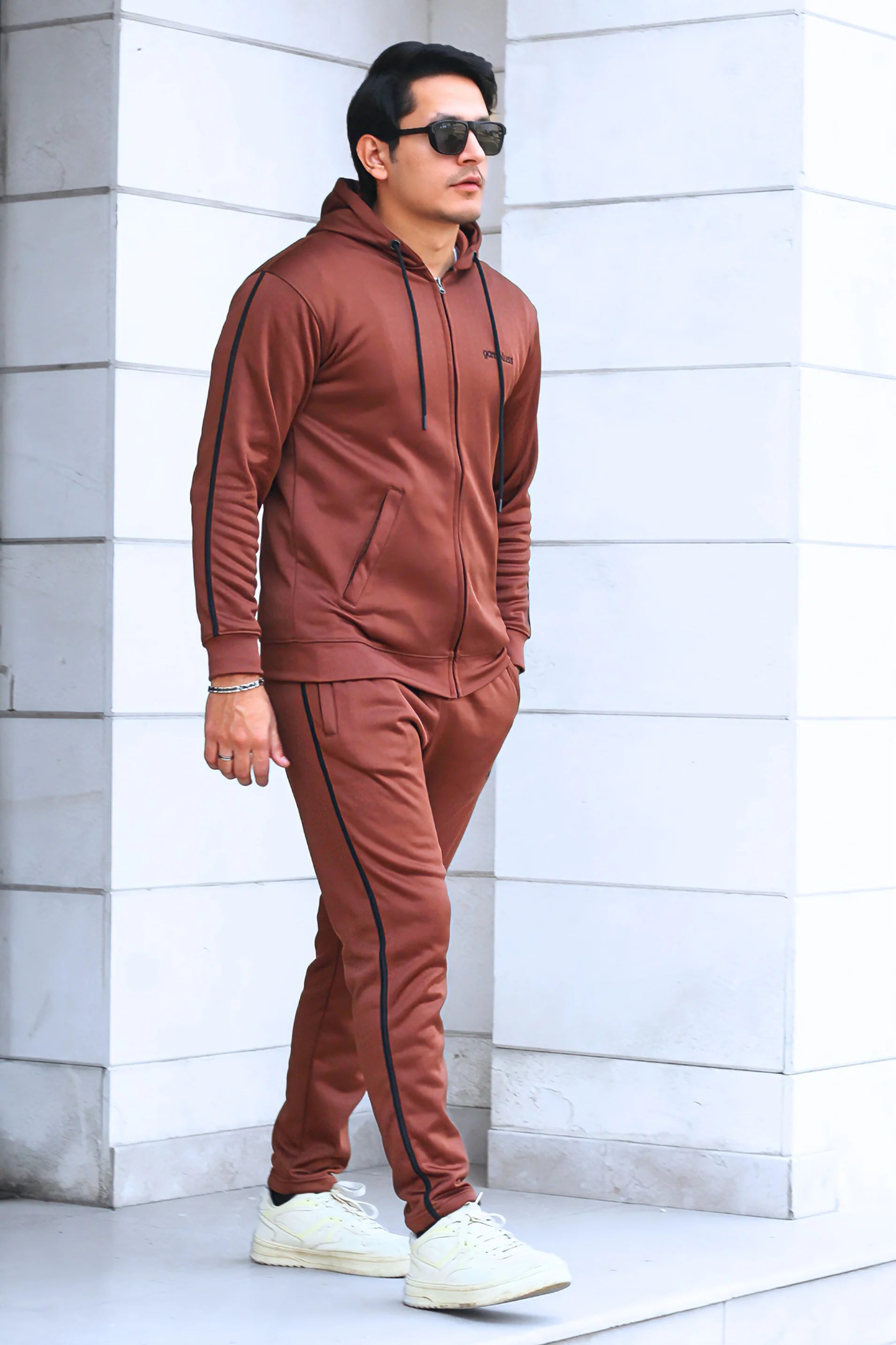 Aura Brown Premium Tracksuit For Men - Flairthread Flairthread 