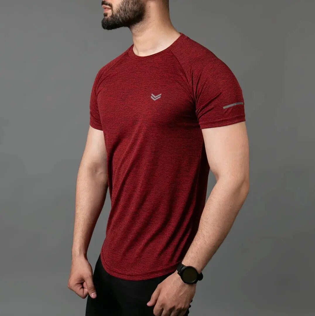 Maroon Active Wear Premium T-shirt - Flairthread Flairthread 