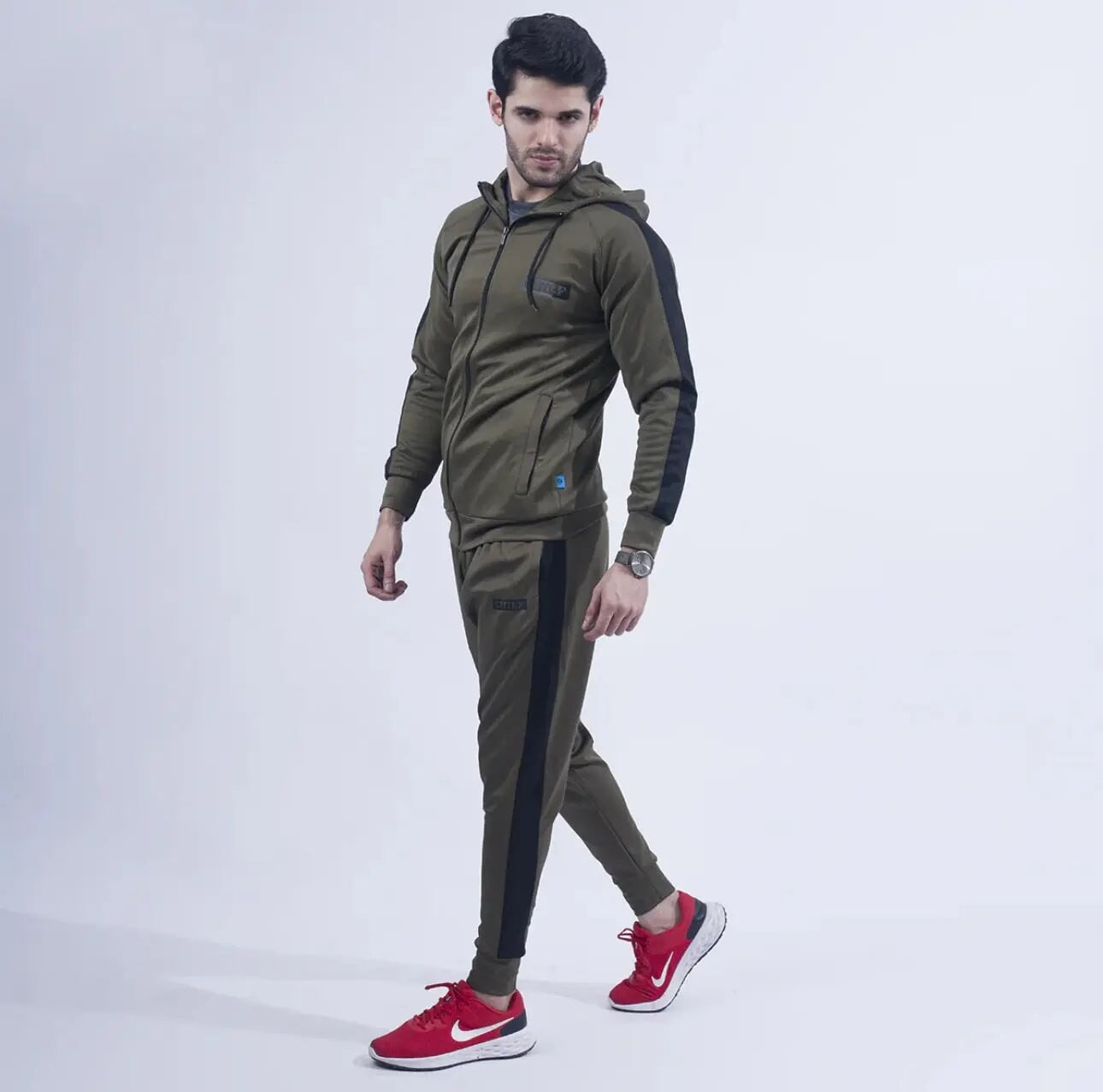 Classic Olive Green Tracksuit For Men - Flairthread Flairthread 