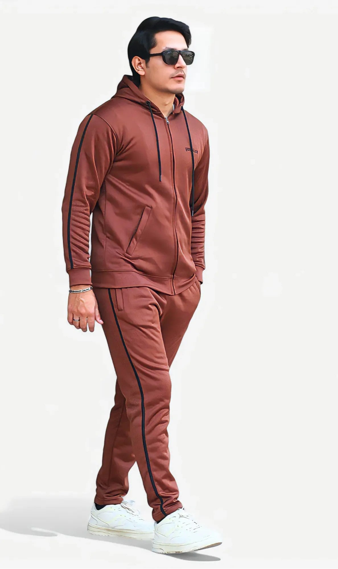 Aura Brown Premium Tracksuit For Men - Flairthread Flairthread 